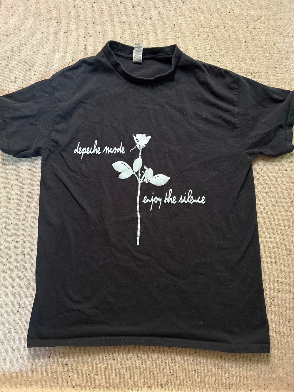 Depeche Mode "Enjoy the Silence" tshirt men's medium black brit pop